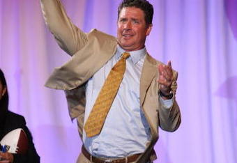 NEW YORK - JUNE 16:  NFL Hall of Famer Dan Marino throws a football at the 7th annual Samsung Four Seasons of Hope gala on June 16, 2008 at Cipriani, Wall Street in New York City.  (Photo by Bryan Bedder/Getty Images)