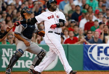 BOSTON - APRIL 25:  David Ortiz #34 of the Boston Red Sox bats against the New York Yankees at Fenway Park on April 25, 2009 in Boston, Massachusetts. (Photo by Jim Rogash/Getty Images)