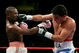 LAS VEGAS - NOVEMBER 04:  Carlos Baldomir (R) of Argentina connects to the face of Floyd Mayweather during their WBC Welterweight Championship fight at the Mandalay Bay Events Center November 4, 2006 in Las Vegas, Nevada.  (Photo by Ethan Miller/Getty Images)