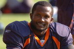 ENGLEWOOD, CO - JULY 31:  Cornerback Champ Bailey #24 of the Denver Broncos runs drills during training camp July 31, 2007 at the Paul D. Bowlen Memorial Broncos Center in Englewood, Colorado.  (Photo by Steve Dykes/Getty Images)