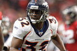 ATLANTA - NOVEMBER 16:  Dre Bly #32 of the Denver Broncos still runs at the end of the play during the game against the Atlanta Falcons at the Georgia Dome on November 16, 2008 in Atlanta, Georgia. The Broncos defeated the Falcons 24-20.  (Photo by Kevin C. Cox/Getty Images)