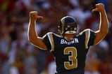 LANDOVER, MD - OCTOBER 12:  Josh Brown #3 of the St. Louis Rams celebrates kicking the winning field goal against the Washington Redskins during their game on October 12, 2008 at FedEx Field in Landover, Maryland.  (Photo by Chris McGrath/Getty Images)