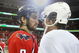 WASHINGTON - MAY 13:  Alex Ovechkin #8 of the Washington Capitals and Sidney Crosby #87 of the Pittsburgh Penguins shake hands after Pittsburgh's 6-2 victory in Game Seven of the Eastern Conference Semifinal  Round of the 2009 Stanley Cup Playoffs at Verizon Center on May 13, 2009 in Washington, DC.  (Photo by Bruce Bennett/Getty Images)