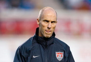 BRIDGEVIEW, IL - SEPTEMBER 10:  Head Coach Bob Bradley of the United States walks on the field before the game against Trinidad & Tobago at Toyota Park on September 10, 2008 in Bridgeview, Illinois. The United States won 3-0.  (Photo by Brian Kersey/Getty Images)