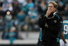 JACKSONVILLE, FL - NOVEMBER 16: Head coach Jack Del Rio of the Jacksonville Jaguars watches his team take on the Tennessee Titans at Jacksonville Municipal Stadium on November 16, 2008 in Jacksonville, Florida.  (Photo by Doug Benc/Getty Images)