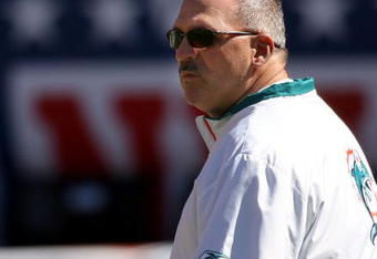 MIAMI - NOVEMBER 16:  Head coach Tony Sparano of the Miami Dolphins prepares for a game against the Oakland Raiders on November 16, 2008 at Dolphin Stadium in Miami, Florida. The Dolphins defeated the Raiders 17-15.  (Photo by Marc Serota/Getty Images)