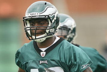 PHILADELPHIA - MAY 1: Wide receiver Jeremy Maclin #18 of the Philadelphia Eagles runs during minicamp practice at the NovaCare Complex on May 1, 2009 in Philadelphia, Pennsylvania. (Photo by Hunter Martin/Getty Images)