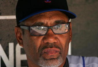 SAN FRANCISCO - MAY 16:  Manager Jerry Manuel #53 of the New York Mets sits in the dugout during their game against the San Francisco Giants at AT&T Park on May 16, 2009 in San Francisco, California.  The Mets won 9-6.  (Photo by Ezra Shaw/Getty Images)
