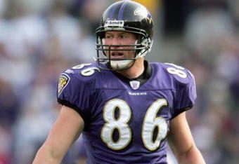 BALTIMORE - DECEMBER 17: Todd Heap #86 of the Baltimore Ravens looks on during the game against the Cleveland Browns at M&T Bank Stadium December 17, 2006 in Baltimore, Maryland. (Photo by Chris McGrath/Getty Images)