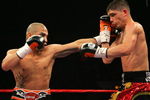 NEW YORK - FEBRUARY 21:  Michael Jennings (R) and Miguel Cotto (L) exchange punches during their WBO World Welterweight title bout at Madison Square Garden on February 21, 2009 in New York City.  (Photo by Chris Trotman/Getty Images)
