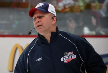 MONTREAL - JANUARY 24:  Eastern Conference All-Star head coach Claude Julien of the Boston Bruins takes part in the McDonalds/NHL All-Star open practice as part of the 2009 NHL All-Star weekend on January 24, 2009 at the Bell Centre in Montreal, Canada.  (Photo by Dave Sandford/Getty Images)