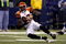 INDIANAPOLIS - DECEMBER 07:  Chad Johnson #85 of the Cincinnati Bengals makes a catch against the Indianapolis Colts at Lucas Oil Stadium on December 7, 2008 in Indianapolis, Indiana.  (Photo by Andy Lyons/Getty Images)