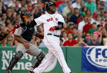 BOSTON - APRIL 25:  David Ortiz #34 of the Boston Red Sox bats against the New York Yankees at Fenway Park on April 25, 2009 in Boston, Massachusetts. (Photo by Jim Rogash/Getty Images)