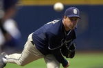 MILWAUKEE - SEPTEMBER 28: Starting pitcher Greg Maddux #30 of the San Diego Padres delivers the ball against the Milwaukee Brewers on September 28, 2007 at Miller Park in Milwaukee, Wisconsin. (Photo by Jonathan Daniel/Getty Images) 