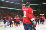 WASHINGTON - MAY 13: Alex Ovechkin #8 of the Washington Capitals leaves the ice following a 6-2 loss to the Pittsburgh Penguins in Game Seven of the Eastern Conference Semifinal  Round of the 2009 Stanley Cup Playoffs at Verizon Center on May 13, 2009 in Washington, DC. (Photo by Bruce Bennett/Getty Images)