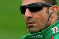 KANSAS CITY, KS - APRIL 25: Tony Kanaan driver of the #11 Team 7-Eleven Andretti Green Racing Dallara Honda during practice for the IRL IndyCar Series Road Runner Turbo Indy 300 on April 25, 2009 at the Kansas Speedway in Kanss City, Kansas. (Photo by Darrell Ingham/Getty Images)