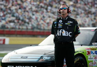 CONCORD, NC - MAY 21:  Bob Osborne, crew chief of the #99 AFLAC Ford, stands on the grid during qualifying for the NASCAR Sprint Cup Series Coca-Cola 600 on May 21, 2009 at Lowe's Motor Speedway in Concord, North Carolina.  (Photo by Jason Smith/Getty Images)