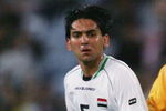 SYDNEY, AUSTRALIA - ARCH 26:  Nashat Akram of Iraq is put under pressure by Marco Bresciano of Australia during the  Australia versus Iraq international friendly match at Telstra Stadium March 26, 2005 Sydney, Australia.  (Photo by Robert Cianflone/Getty Images).
