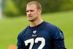 EARTH CITY, MO - MAY 2: Chris Long #72 of the St. Louis Rams looks on during a mini camp on May 2, 2009 at the Russell Training Center in Earth City, Missouri.  (Dilip Vishwanat/Getty Images)