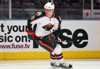 NEW YORK - MARCH 24:  Marian Gaborik #10 of the Minnesota Wild skates against the New York Rangers on March 24, 2009 at Madison Square Garden in New York City. The Rangers defeated the Wild 3-2. (Photo by Jim McIsaac/Getty Images)