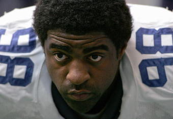 IRVING, TX - DECEMBER 11:  Greg Ellis #98 of the Dallas Cowboys stands on the sideline during the game with the Kansas City Chiefs on December 11, 2005 at Texas Stadium in Irving, Texas.  The Cowboys won 31-28.  (Photo by Ronald Martinez/Getty Images) 