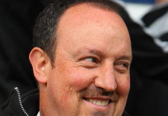 WEST BROMWICH, ENGLAND - MAY 17:  Liverpool Manager Rafael Benitez  looks on prior to the start of the Barclays Premier League match between West Bromwich Albion and Liverpool at The Hawthorns on May 17, 2009 in West Bromwich, England.  (Photo by Mark Thompson/Getty Images)