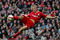 LIVERPOOL, UNITED KINGDOM - OCTOBER 18: Liverpool striker Dirk Kuyt scores the third Liverpool goal during the Barclays Premier League match between Liverpool and Wigan Athletic at Anfield on October 18, 2008 in Liverpool, England.  (Photo by Stu Forster/Getty Images)