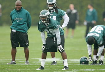 PHILADELPHIA - MAY 1: Running back LeSean McCoy #29 of the Philadelphia Eagles practice during minicamp practice at the NovaCare Complex on May 1, 2009 in Philadelphia, Pennsylvania. (Photo by Hunter Martin/Getty Images)