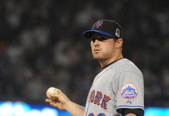 LOS ANGELES, CA - MAY 20:  Daniel Murphy #28 of the New York Mets takes to the field against the Los Angeles Dodgers at Dodger Stadium May 20, 2009 in Los Angeles, California.  (Photo by Harry How/Getty Images)