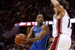 CLEVELAND - MAY 22:  Rafer Alston #1 of the Orlando Magic handles the ball against Anderson Varejao #17 of the Cleveland Cavaliers in Game Two of the Eastern Conference Finals during the 2009 Playoffs at Quicken Loans Arena on May 22, 2009 in Cleveland, Ohio. NOTE TO USER: User expressly acknowledges and agrees that, by downloading and or using this photograph, User is consenting to the terms and conditions of the Getty Images License Agreement  (Photo by Gregory Shamus/Getty Images)