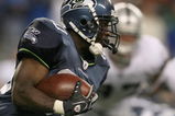 SEATTLE - AUGUST 29:  Running back Justin Forsett #30 of the Seattle Seahawks rushes against the Oakland Raiders at Qwest Field on August 29, 2008 in Seattle, Washington. The Seahawks defeated the Raiders 23-16. (Photo by Otto Greule Jr/Getty Images)