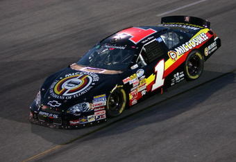 RICHMOND, VA - MAY 01:  Mike Bliss, driver of the #1 Miccosukee Indian Gaming & Resort Chevrolet, drives during the NASCAR Nationwide Series Lipton Tea 250 at Richmond International Raceway on May 1, 2009 in Richmond, Virginia.  (Photo by Chris Trotman/Getty Images)