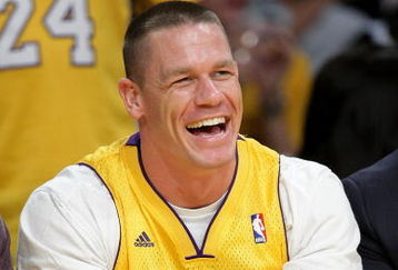 LOS ANGELES, CA - MAY 21:  John Cena attends Game Two of the Western Conference Finals during the 2009 NBA Playoffs between the Los Angeles Lakers and the Denver Nuggets at Staples Center on May 21, 2009 in Los Angeles, California.  (Photo by Noel Vasquez/Getty Images)