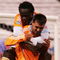 EAST RUTHERFORD, NJ - MAY 16:  Chris Wondolowski #7 of the Houston Dynamo celebrates his goal in the 78th minute with teammate Kei Kamara #10 against the New York Red Bulls at Giants Stadium in the Meadowlands on May 16, 2009 in East Rutherford, New Jersey.  (Photo by Mike Stobe/Getty Images for New York Red Bull)