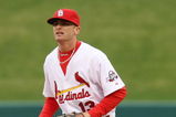 ST. LOUIS - APRIL 06:  Brendan Ryan #13 of the St. Louis Cardinals stands in the ready position against the Pittsburgh Pirates during Opening Day on April 6, 2009  at Busch Stadium in St. Louis, Missouri. The Pittsburgh Pirates defeated the St. Louis Cardinals 6-4.  (Photo by Elsa/Getty Images)
