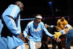 DENVER - MAY 23:  Kenyon Martin #4 of the Denver Nuggets is introduced before taking on the Los Angeles Lakers in Game Three of the Western Conference Finals during the 2009 NBA Playoffs at Pepsi Center on May 23, 2009 in Denver, Colorado. NOTE TO USER: User expressly acknowledges and agrees that, by downloading and or using this photograph, User is consenting to the terms and conditions of the Getty Images License Agreement.  (Photo by Jed Jacobsohn/Getty Images)