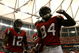 ATLANTA - OCTOBER 12:  Receiver Michael Jenkins #12 celebrates with Roddy White #84 of the Atlanta Falcons after White's touchdown against the Chicago Bears during the game at the Georgia Dome on October 12, 2008 in Atlanta, Georgia.  (Photo by Kevin C. Cox/Getty Images)
