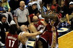 ORLANDO, FL - MAY 24:  LeBron James #23 of the Cleveland Cavaliers shoots against the Orlando Magic in Game Three of the Eastern Conference Finals during the 2009 NBA Playoffs at the the Amway Arena on May 24, 2009 in Orlando, Florida. NOTE TO USER: User expressly acknowledges and agrees that, by downloading and or using this photograph, User is consenting to the terms and conditions of the Getty Images License Agreement.  (Photo by Sam Greenwood/Getty Images)