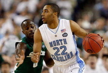 DETROIT - APRIL 06:  Wayne Ellington #22 of the North Carolina Tar Heels drives on Travis Walton #5 of the Michigan State Spartans during the 2009 NCAA Division I Men's Basketball National Championship game at Ford Field on April 6, 2009 in Detroit, Michigan.  (Photo by Streeter Lecka/Getty Images)