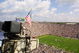 22 Sep 2001:  A flag is hung from a TV camera to remember the victims of the recent attacks as the University of Michigan Wolverines play against the Western Michigan Broncos at Michigan Stadium (The Big House) in Ann Arbor, Michigan.  Michigan beat Western Michigan 38-21.  DIGITAL IMAGE Mandatory Credit: Danny Moloshok/ALLSPORT