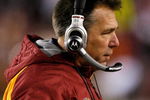 LANDOVER, MD - DECEMBER 21:  Head coach Jim Zorn of the Washington Redskins during the game against the Philadelphia Eagles on December 21, 2008 at FedEx Field in Landover, Maryland.  (Photo by Kevin C. Cox/Getty Images)