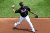 NEW YORK - MAY 13:  Jose Reyes #7 of the New York Mets throws to first against the Atlanta Braves on May 13, 2009 at Citi Field in the Flushing neighborhood of the Queens borough of New York City. The Braves defeated the Mets 8-7 in twelve innings.  (Photo by Jim McIsaac/Getty Images)