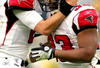 GREEN BAY, WI - OCTOBER 05:  Quarterback Matt Ryan #2 of the Atlanta Falcons celebrates a touchdown late in the fourth quarter with Michael Turner #33 against the Green Bay Packers at Lambeu Field October 5, 2008 in Green Bay, Wisconsin.  (Photo by Matthew Stockman/Getty Images)