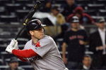 NEW YORK - MAY 05:  Jason Bay #44 of the Boston Red Sox bats against the New York Yankees on May 5, 2009 at Yankee Stadium in the Bronx borough of New York City. The Red Sox defeated the Yankees 7-3.  (Photo by Jim McIsaac/Getty Images)