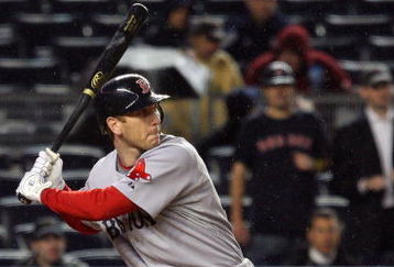 NEW YORK - MAY 05:  Jason Bay #44 of the Boston Red Sox bats against the New York Yankees on May 5, 2009 at Yankee Stadium in the Bronx borough of New York City. The Red Sox defeated the Yankees 7-3.  (Photo by Jim McIsaac/Getty Images)