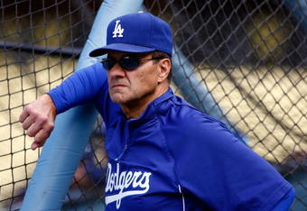 LOS ANGELES, CA - MAY 01:  Los Angeles Dodgers manager Joe Torre watches his team during batting practice prior to the game against the San Diego Padres at Dodger Stadium on May 1, 2009 in Los Angeles, California. The Dodgers defeated the Padres 1-0.  (Photo by Jeff Gross/Getty Images)
