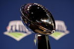 TAMPA, FL - JANUARY 30:  The Vince Lombardi Trophy is seen during the NFC Head coach press conference prior to Super Bowl XLIII held at the Tampa Convention Center on January 30, 2009 in Tampa, Florida.  (Photo by Chris Graythen/Getty Images)