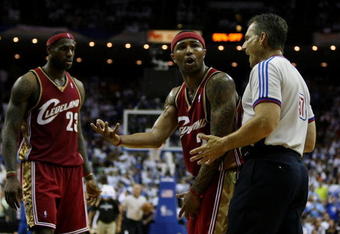 ORLANDO, FL - MAY 24:  Mo Williams #2 of the Cleveland Cavaliers reacts during the game against the Orlando Magic in Game Three of the Eastern Conference Finals during the 2009 NBA Playoffs at the the Amway Arena on May 24, 2009 in Orlando, Florida. NOTE TO USER: User expressly acknowledges and agrees that, by downloading and or using this photograph, User is consenting to the terms and conditions of the Getty Images License Agreement.  (Photo by Elsa/Getty Images)