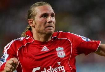 HONG KONG, CHINA - JULY 24:  Andriy Voronin of Liverpool in action during the pre-season Barclays Asia Trophy match between Liverpool FC and South China FC at Hong Kong Stadium on July 24, 2007 in Hong Kong, China.  (Photo by MN Chan/Getty Images)