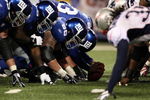 EAST RUTHERFORD, NJ - DECEMBER 29:  The New England Patriots line up against of the New York Giants on December 29, 2007 at Giants Stadium in East Rutherford, New Jersey.  (Photo by Al Bello/Getty Images)